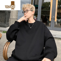 YANXU卫衣男款美式复古大码白色上衣服潮牌宽松青少年外套