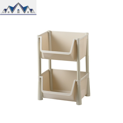 厨房置物架落地多层水果蔬菜筐塑料储物菜篮子客厅层架浴室收纳架 三维工匠