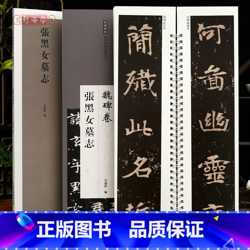 [正版]学海轩张黑女墓志近距离临摹练字卡魏碑卷原色原帖繁体旁注魏碑张玄楷书毛笔书法字帖成人学生临摹范本