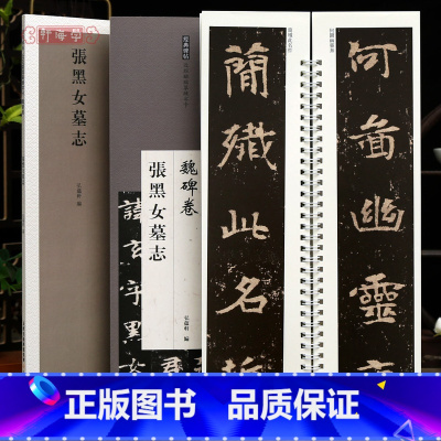 [正版]学海轩张黑女墓志近距离临摹练字卡魏碑卷原色原帖繁体旁注魏碑张玄楷书毛笔书法字帖成人学生临摹范本