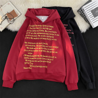 男装连帽卫衣青春流行美式潮牌男生印花潮流男女同款上衣宽松外套