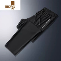 YANXU冰丝裤子男士夏季新款薄款空调裤大码宽松运动裤透气速干休闲长裤