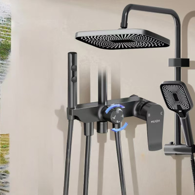 惠达(HUIDA)-JF10Pro 淋浴花洒套装控制钢琴键家用增压浴室沐浴花洒全套一体