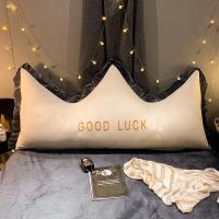 美帮汇风北欧皇冠床上靠枕床头板软包双人可拆洗靠垫抱枕大靠背