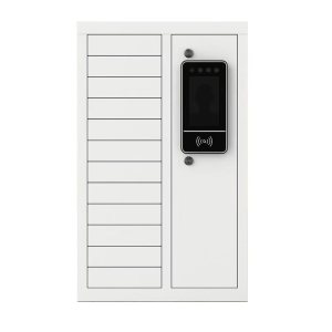 中虎智能12位手机存放柜 手机寄存柜1.0mm厚抽指纹密码款