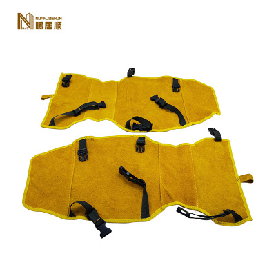 暖居顺 牛皮加长护腿 均码 副