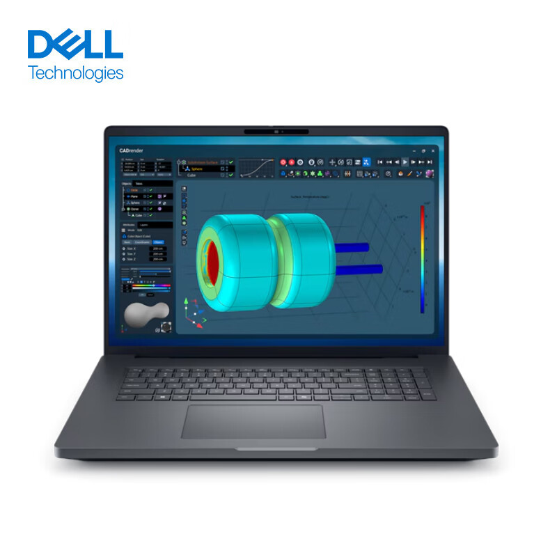 戴尔Dell Pro Max 18 Plus 18英寸图形移动工作站AI笔记本电脑 Ultra7-265HX 64G 2T SSD RTX Pro 2000-12G 2.5K