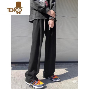 YANXU加长运动裤男高个子裤子秋季纯色直筒瘦高190cm长腿110cm115