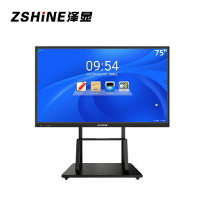 泽显Zshine 75英寸会议平板电子白板触摸一体机 多媒体触控显示屏 安卓版无线投屏办公大屏ZX-CM750A1M