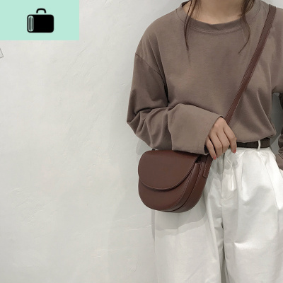 小包包女斜挎包2020新款时尚复古马鞍包百搭ins高级感洋气单肩包NEW LAKE