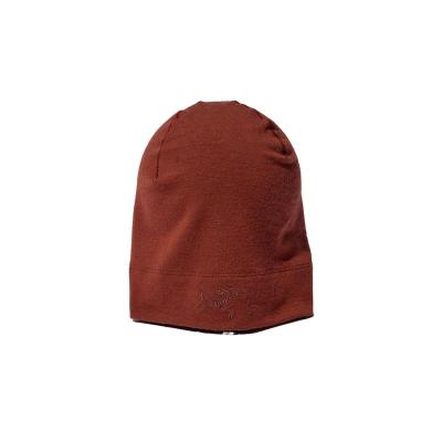  始祖鸟(ARC'TERYX)美利奴羊毛帽子轻量透气保暖弹性防潮可收纳户 红色