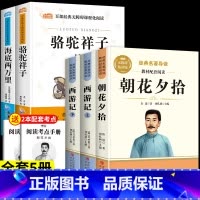 [全套5本]七年级上册+七年级下册全套 [正版]骆驼祥子和钢铁是怎样炼成的海底两万里原著七年级下册必读的课外书骆驼祥子老