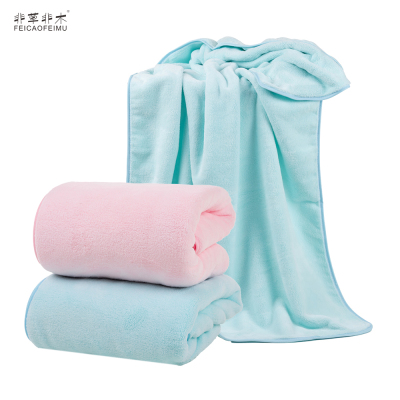 非草非木 吸水浴巾劳保福利细纤维浴巾柔软不掉毛 雪绒浴巾70*140cm FM-3017(条)