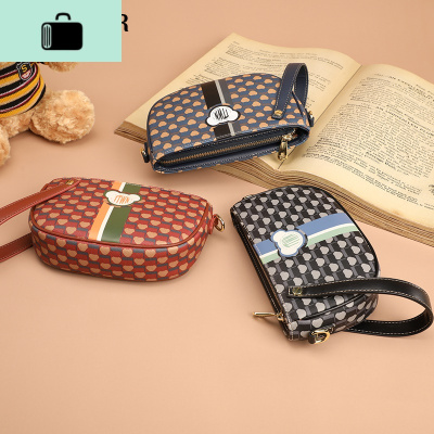 印花马鞍包女2020新款韩版链条手拿小包包女斜挎单肩包NEW LAKE女斜挎包