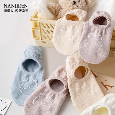 袜子女船袜夏季薄款防滑不掉跟浅口隐形棉袜2025新款夏天女士短袜