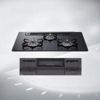 日本原装进口PALOMA百乐满嵌入式燃气灶BRILLIO系列75cm玻璃银色台面PD-743W-75GZ