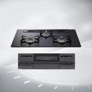 日本原装进口PALOMA百乐满嵌入式燃气灶BRILLIO系列75cm玻璃银色台面PD-743W-75GZ