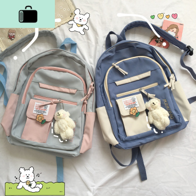 ins超火书包女韩版高中森系原宿网红日系背包少女初中学生双肩包NEW LAKE