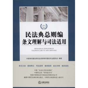 醉染图书民法典总则编条文理解与司法适用9787519745622