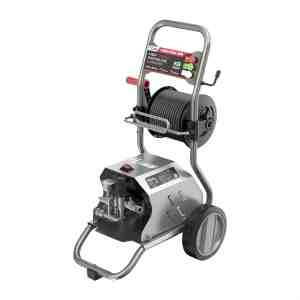 绿田绿霸铁甲K6家用140bar高压清洗机洗车机带推车卷管器220V2.0kw