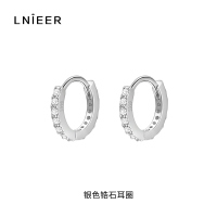 999纯银耳圈女耳环耳扣耳骨钉耳圈2025年新款耳钉养耳洞耳饰