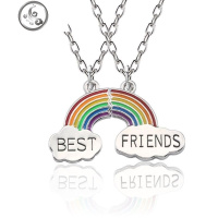 百搭情侣款闺蜜项链女二人款气质小学生拼图成年礼女学生古风ins JiMi