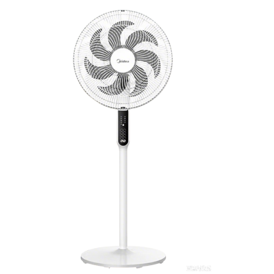 美的(Midea)电风扇家用风扇 落地扇 立式轻音节能强风电扇 宿舍降温循环柔风自然风桌面小风扇 SAC35BR
