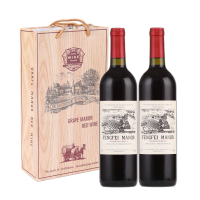 双支带礼袋 法国原酒进口红酒峰菲庄园教皇干红葡萄酒