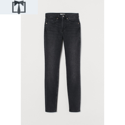 SUNTEK皮诺曹儿同款-HM女装牛仔裤百搭气质显高显瘦高弹长裤0562245牛仔裤