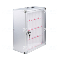 臻远 手机保管箱壁挂式存放柜带锁手机柜保管柜寄存箱手机箱 48位