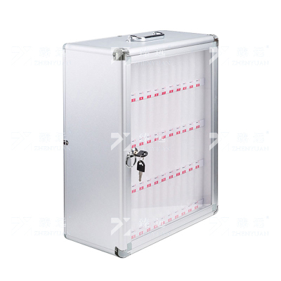 臻远 手机保管箱壁挂式存放柜带锁手机柜保管柜寄存箱手机箱 48位