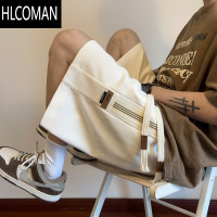 HLCOMAN港风ins风休闲裤男夏季新款短裤高街痞帅宽松百搭情侣五分裤