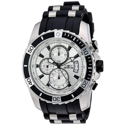 因维克塔(INVICTA)男士石英表48mm大表盘两色硅胶表带防水表