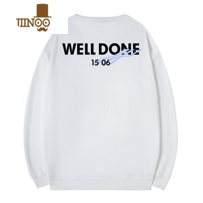 YANXUWE11DONE小众潮牌休闲卫衣男女宽松情侣装圆领长袖上衣外套