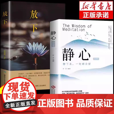 静心书籍放下2册 正版人生智慧哲学青春成功励志心灵鸡汤正能量治愈系修心修身养性哲理必看的书书排行榜成人