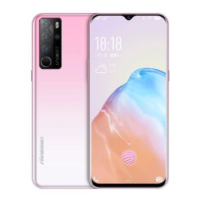 纽曼(Newsmy)P400全新智能手机樱花粉8+256G全面水滴屏6.5英寸大屏超薄全网通4G八核安卓手机游戏学生手机指纹人脸解锁移动电信联通全网通