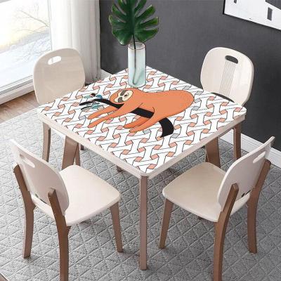 家柏饰(CORATED)北欧方桌桌布防水防油免洗软玻璃餐桌垫PVC防烫正方形塑料台布