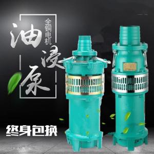汐岩QY油浸式充油式喷泉潜水泵农田工业排灌泵大流量高扬程定制 7.5KW-3寸/4寸-38M/25M