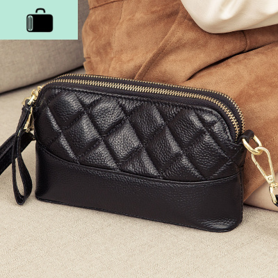 装手机的小包包女2020新款潮时尚百搭皮单肩小挎包女菱格贝壳包NEW LAKE女斜挎包