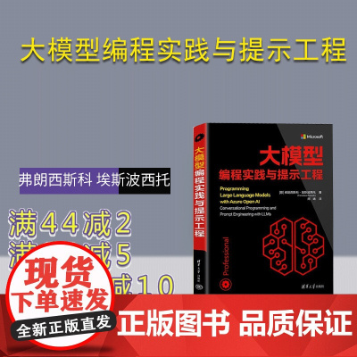 [正版新书]大模型编程实践与提示工程 [意] 弗朗西斯科 埃斯波西托(Francesco Esposito) 清华