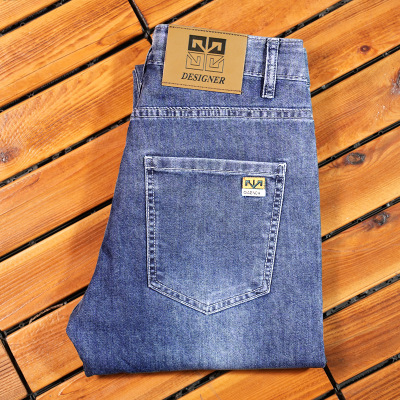 [上市]牛仔裤男夏季薄款透气百搭韩版修身潮牌弹力小直筒裤