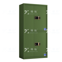 臻远 ZYJJ-80077 保密柜 绿色通双节指纹锁 长900*宽420*高1850 单位:1台