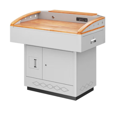 晶华(JH)胜帐 多媒体讲台桌 电教室老师钢制中控演讲台 显示器监控台操作台