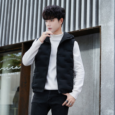 羽绒马甲男装冬季新款加厚百搭休闲潮流保暖简约时尚马夹背心外套