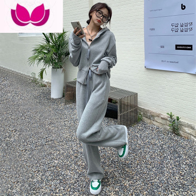 七斓休闲运动套装女2023年新款时尚洋气炸街卫衣阔腿裤套潮