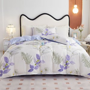 唐纳家纺 全棉四件套-云杉花叶 200*230CM- TN-KT24050