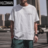 HLCOMAN短袖T恤男夏季新款潮流宽松半袖夏天日系潮牌体恤上衣服