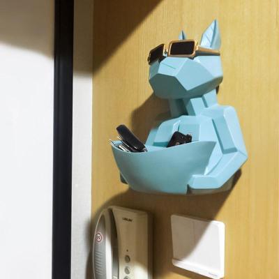 美帮汇墙上创意挂饰北欧卧室装饰墙面小挂件狗钥匙收纳壁饰房间墙壁布置
