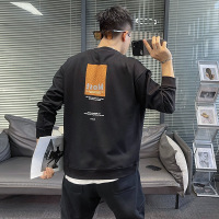 秋冬新款卫衣男圆领套头印花上衣修身休闲潮流in长袖打底衫欧洲站_2