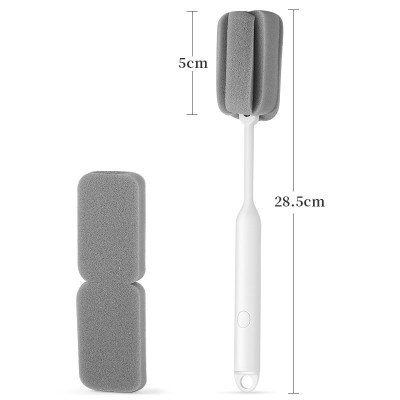 五月花 去污杯刷强力不伤手清洁刷去油污长柄可立式海绵 小刷子
